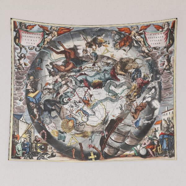 Item preview,  Vintage constellation stellar map canvas, vintage, map, canvas, old style map copy designed and sold by Juan Carlos Trujillo.