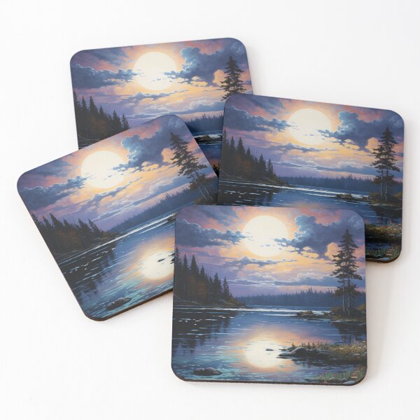 Item preview, Sunset Over Majestic Lake designed and sold by MKCreationss.