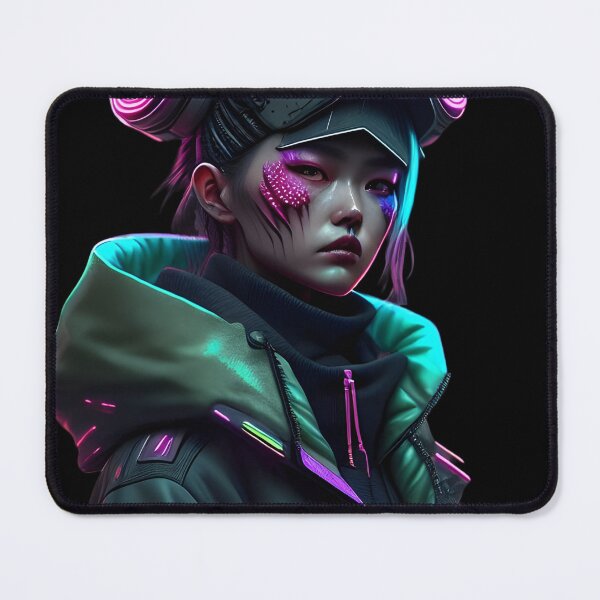 Item preview, Neon Cyberpunk Operator Woman designed and sold by Art Intelligence.