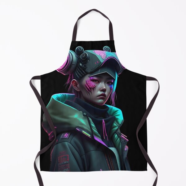 Item preview, Neon Cyberpunk Operator Woman designed and sold by Art Intelligence.