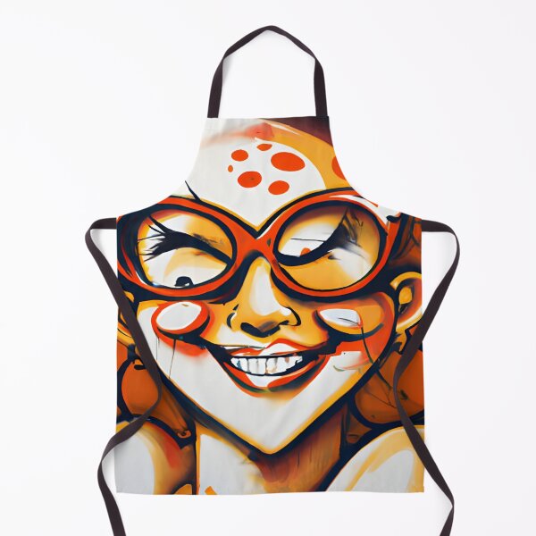 Item preview, Cheery Vision: The Playful Portrait of a Red-Toned Cartoon Lady designed and sold by CreativeCircus.