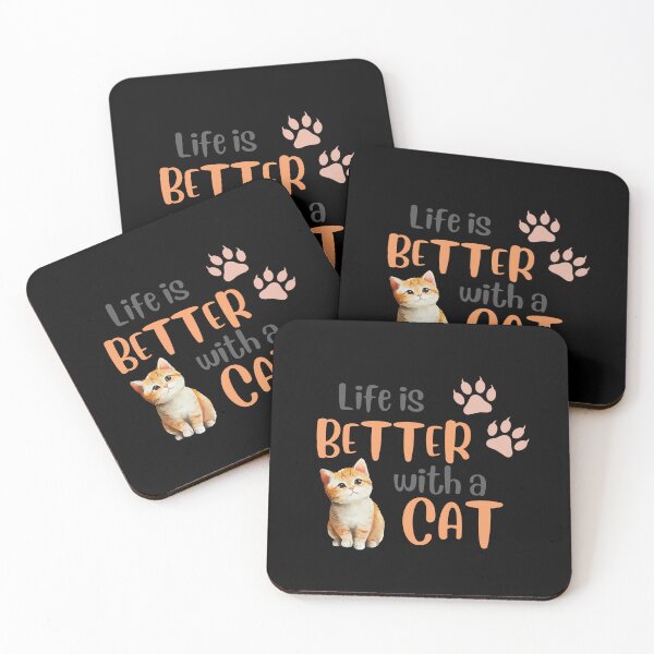 Item preview, Life is better with a cat  designed and sold by Mirwais Roshan.