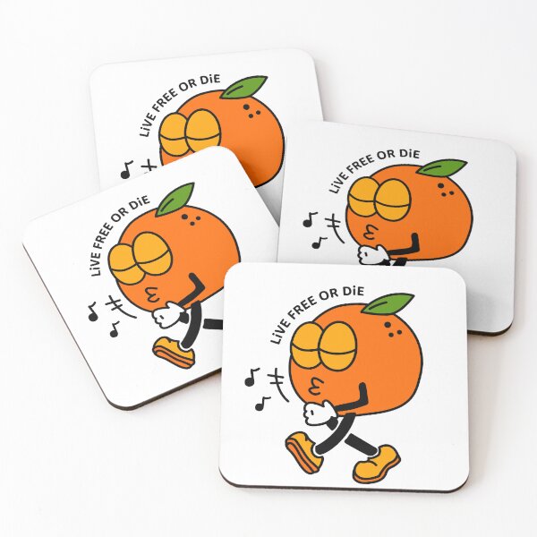 Item preview, cartoon orange walking and whistling designed and sold by ThirdEyeLemon.