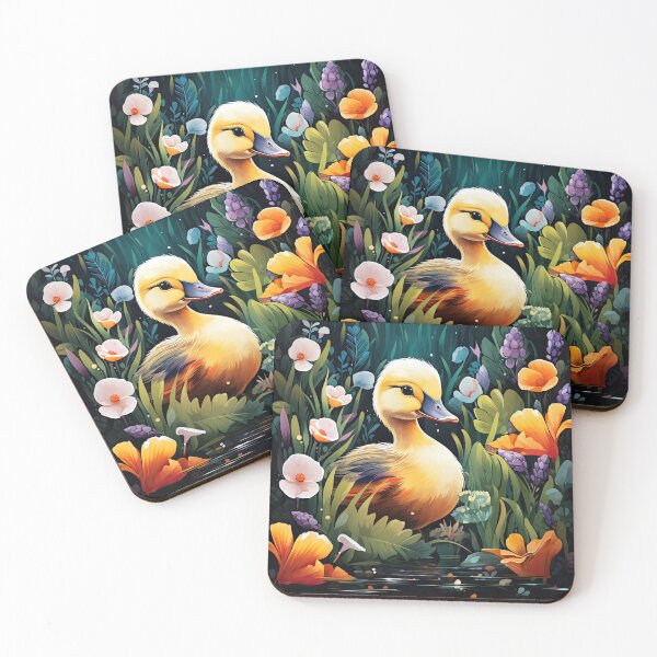 Item preview, Cute Duckling Colorful Botanical designed and sold by BaysparksMedia.