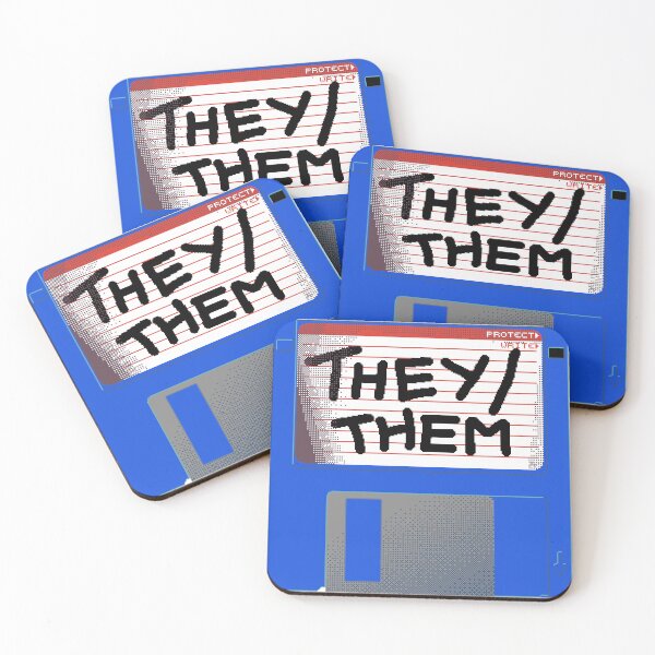 Item preview, Gender Floppy Disk - They/Them designed and sold by Johanna Decker.