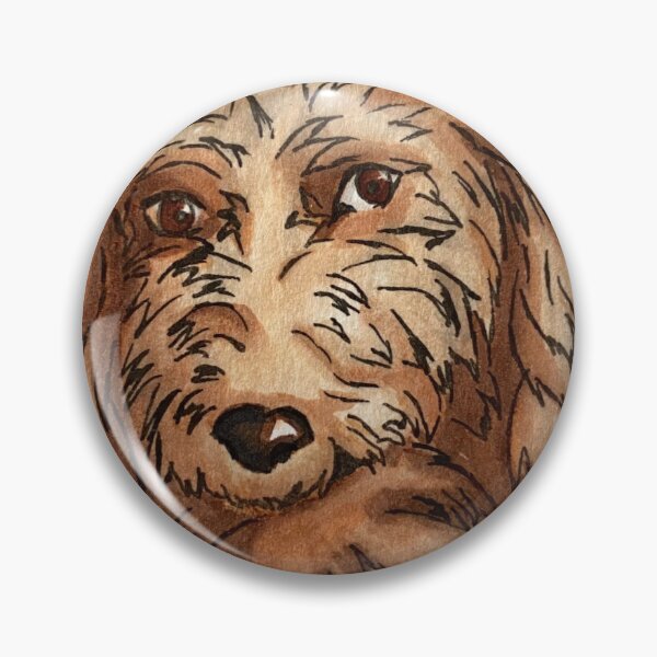 Item preview, Cute Red Labradoodle Dog Using Copic Markers designed and sold by Olitvia.