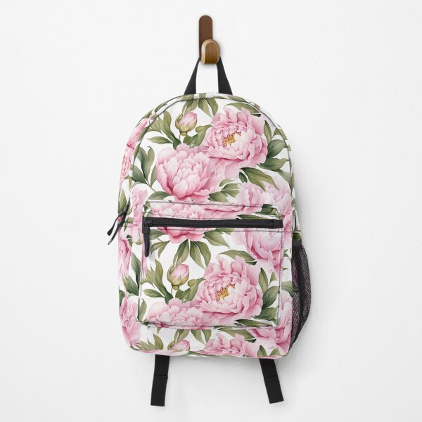 Item preview, Peonies with green leaves designed and sold by Magryt.