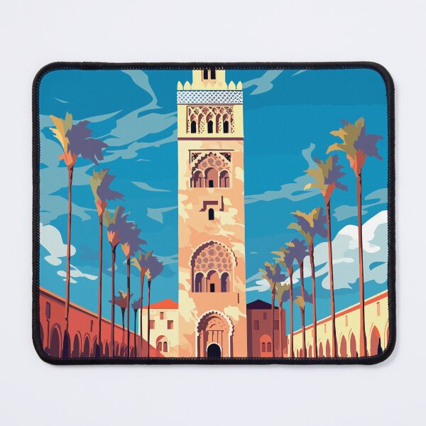 Item preview, Koutoubia Mosque Marraquesh - Morocco Travel Print - TP042 designed and sold by StudioRedKoala.