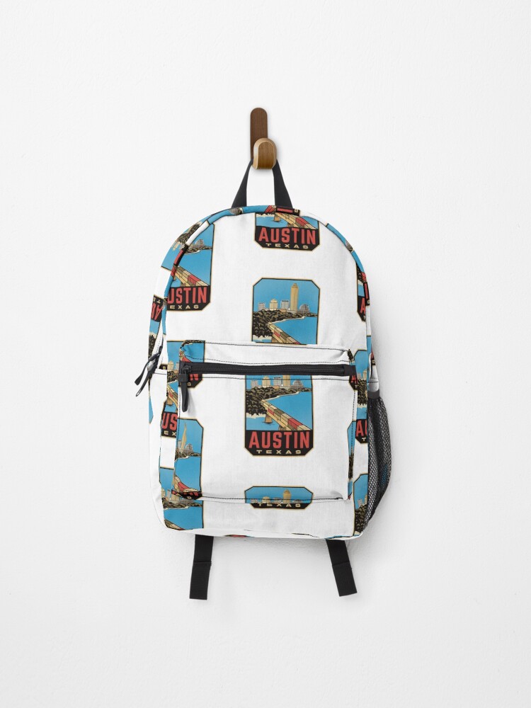 Thumbnail 1 of 3, Backpack, Austin Texas Retro designed and sold by HalpinDesign.