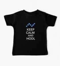 NANO Crypto Coin - Keep Calm and HODL NANO Coin Cryptocurrency Baby Tee