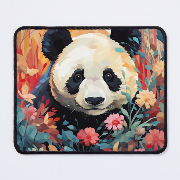 Item preview, Cute Panda Colorful Botanical designed and sold by BaysparksMedia.
