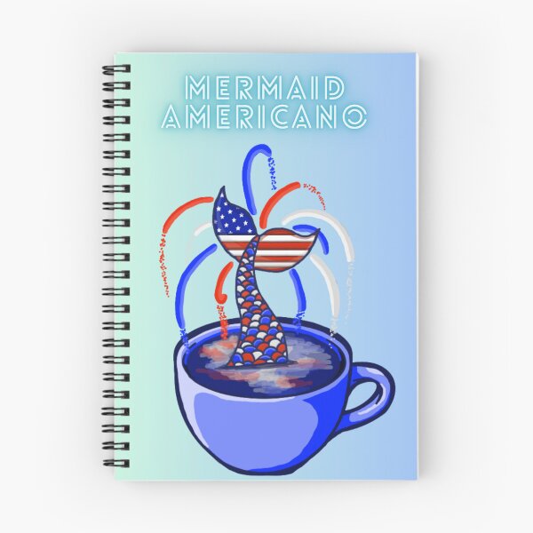 Item preview, Mermaid Americano (Green and Blue) designed and sold by octopuscafe.