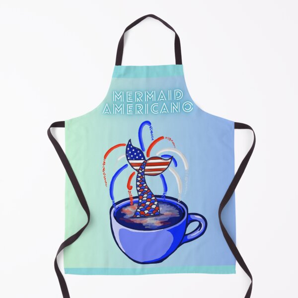 Item preview, Mermaid Americano (Green and Blue) designed and sold by octopuscafe.