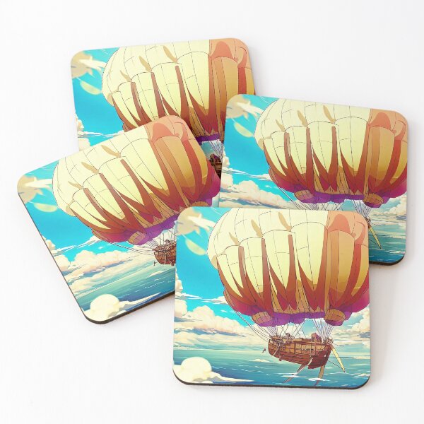 Item preview, Scenic Styles Skyborne Odyssey: Anime Airship Sailing Through Vast Ocean Horizons designed and sold by ScenicStyles.