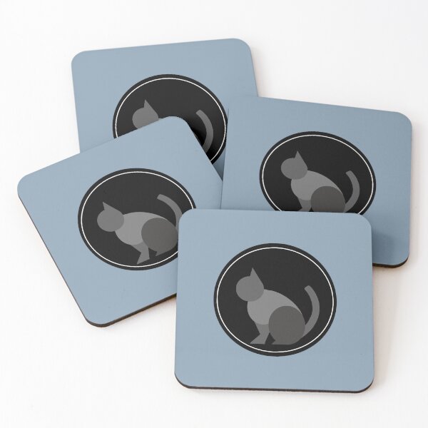 Item preview, Minimalistic cat of gray color and black background designed and sold by CRISTH02.