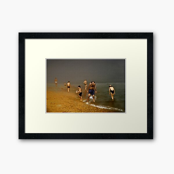 A Dark Cloud Came Over Framed Art Print