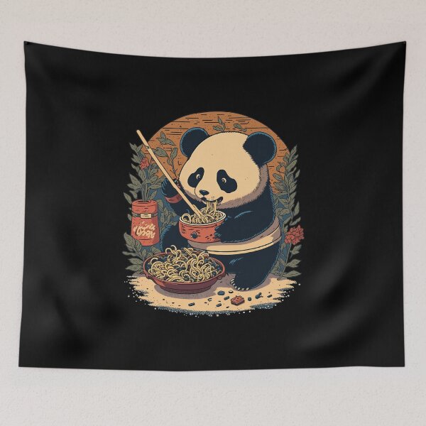Item preview, Kawaii Ramen Cute Anime Panda Japanese Noodles: a Gift for anime lovers  designed and sold by thegiftedadult.