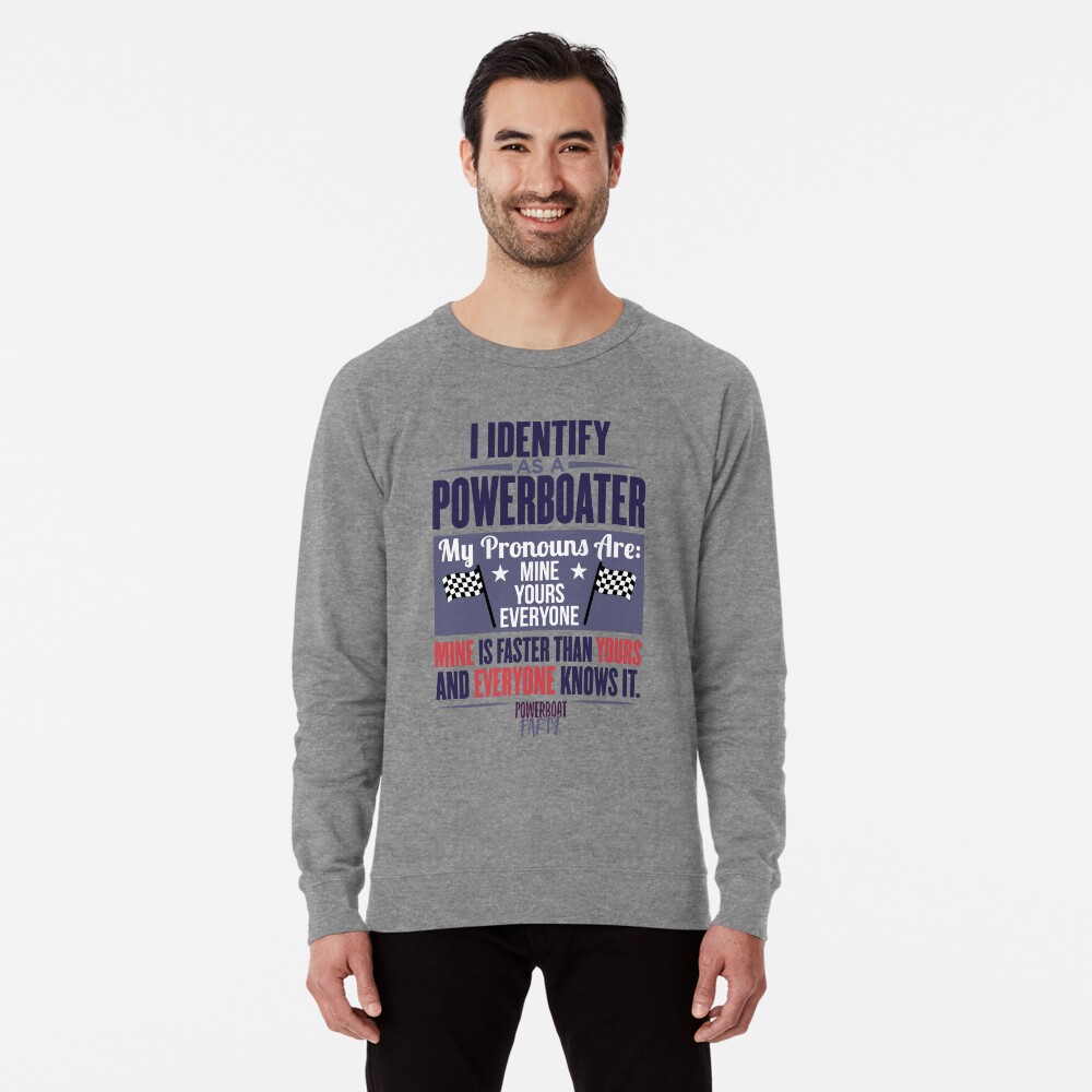 Item preview, Lightweight Sweatshirt designed and sold by powerboatparty.