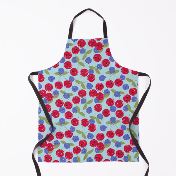 Item preview, Shiny happy berries on blue designed and sold by QuirkyCraftz.