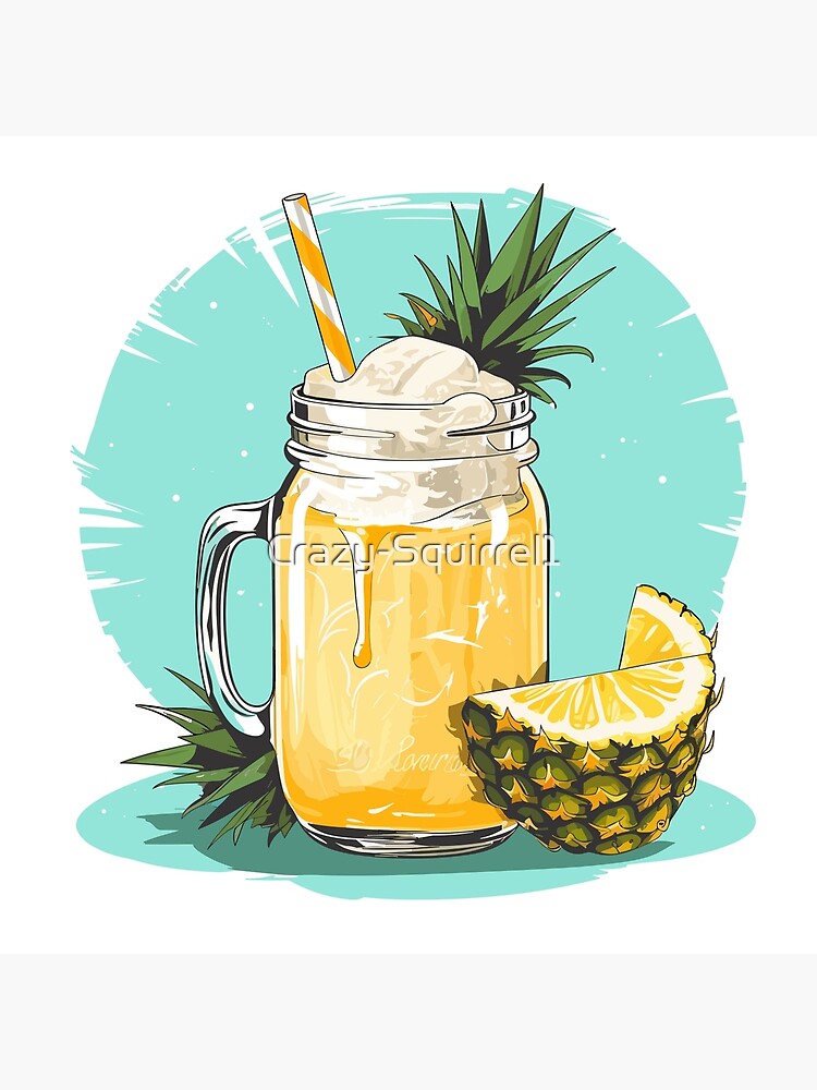 Pina Colada Art Board Print for Sale by Crazy-Squirrel1