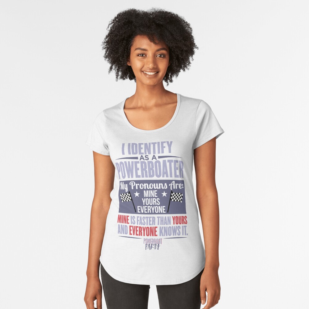 Item preview, Premium Scoop T-Shirt designed and sold by powerboatparty.