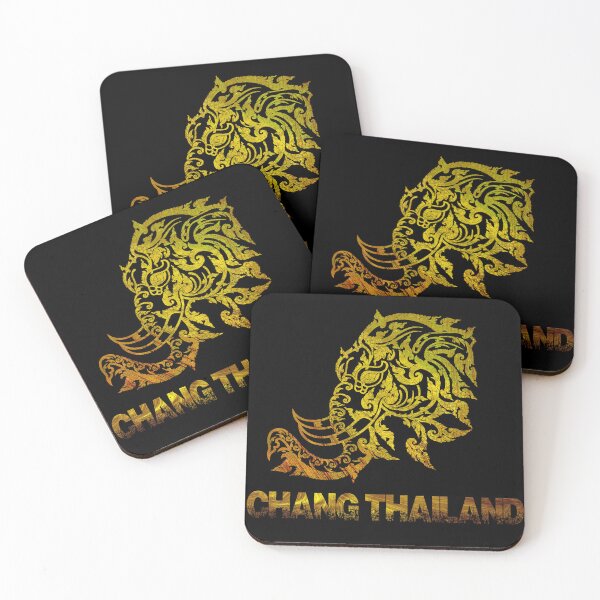 Item preview, Chang thailand :Thai elephants are Thai patterns in gold. designed and sold by Oakradet kiangthaisong.
