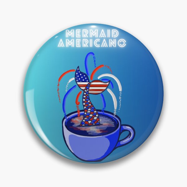 Item preview, Mermaid Americano (Blue Ombré) designed and sold by octopuscafe.