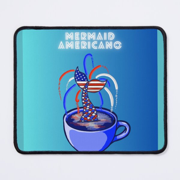 Item preview, Mermaid Americano (Blue Ombré) designed and sold by octopuscafe.