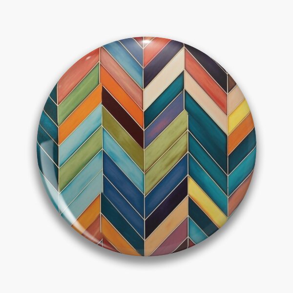 Item preview, Patrón de zig-zag Chevron multicolor designed and sold by Ecollections.