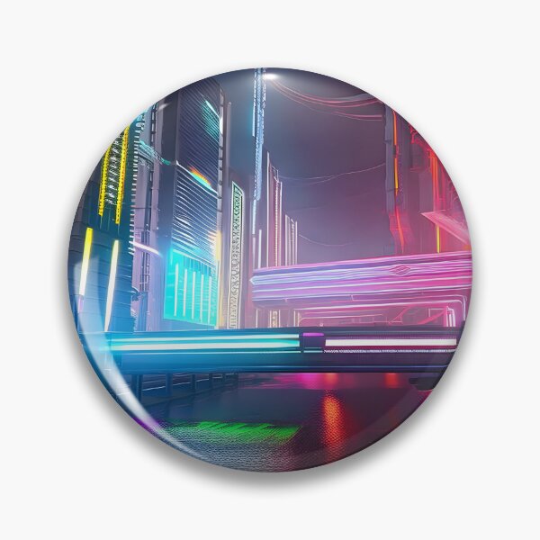 Item preview, Cyber City Pedestrian Overpass designed and sold by Ink Art Design.