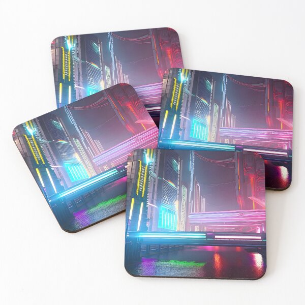 Item preview, Cyber City Pedestrian Overpass designed and sold by Ink Art Design.