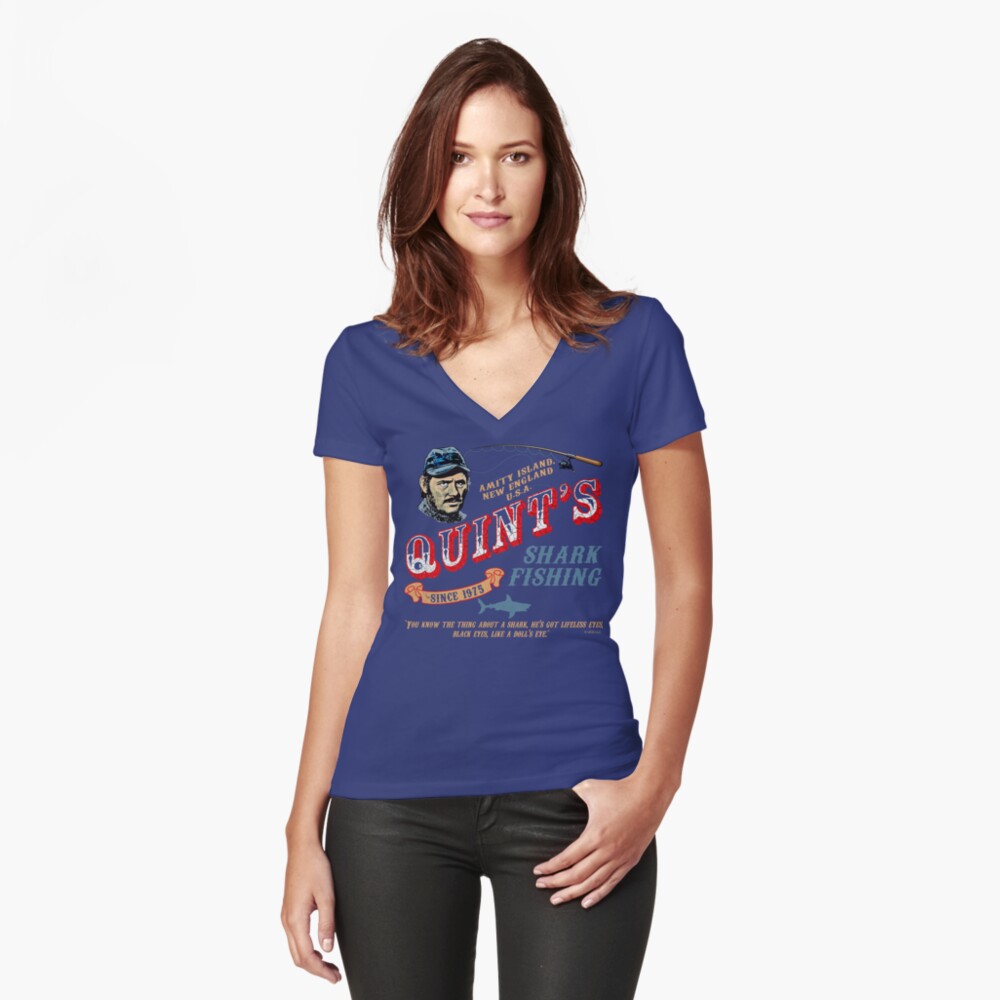 Item preview, Fitted V-Neck T-Shirt designed and sold by alhern67.