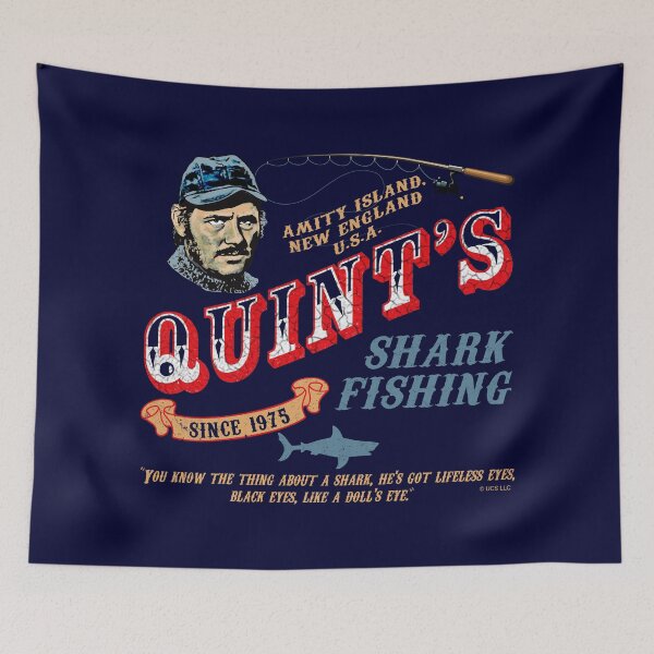 Item preview, Quint's Shark Fishing Wood (Universal © UCS LLC) designed and sold by Alema Art.