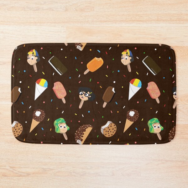 Item preview, Funny Latino Chavo Summer Ice Cream Popsicle Fun Chocolate Brown Background  designed and sold by Francielandia.