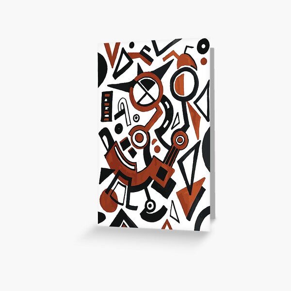 Item preview, Vorticism - Black And Orange Geometric Line Work designed and sold by Lauren Maclean.