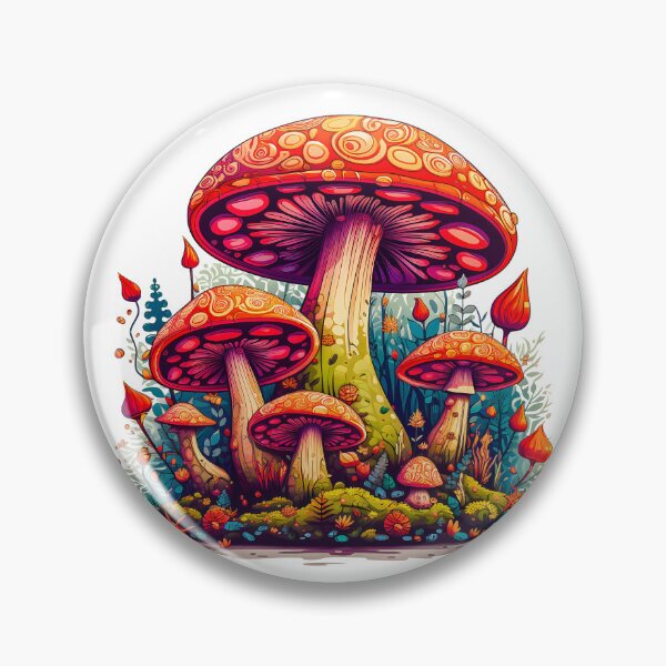 Item preview, Beautiful Mushroom Art - Cool DMT Art - Trippy Shroom Illustration designed and sold by AlanPhotoArt.