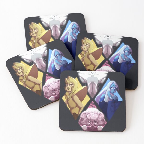 Item preview, Steven Universe Poster Blue Yellow Pink White Diamond Ensemble  designed and sold by Pyrothlets.