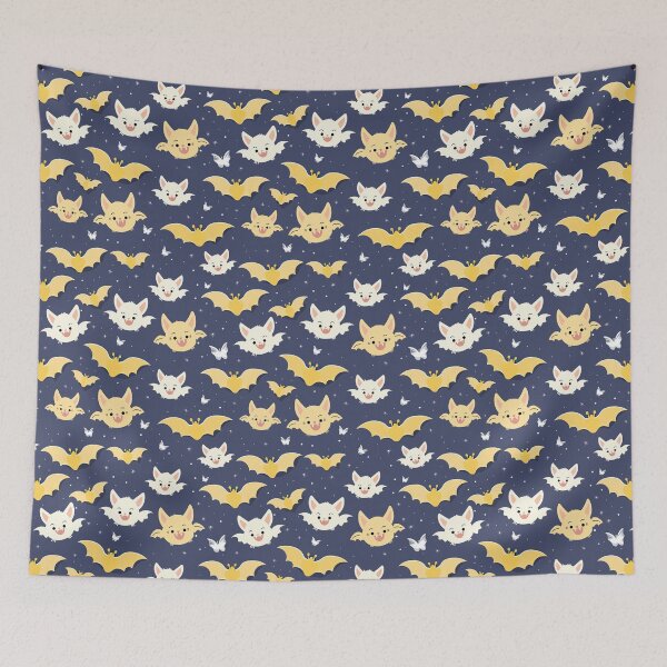 Item preview, cute cartoon bats pattern designed and sold by Pinkbirdie.