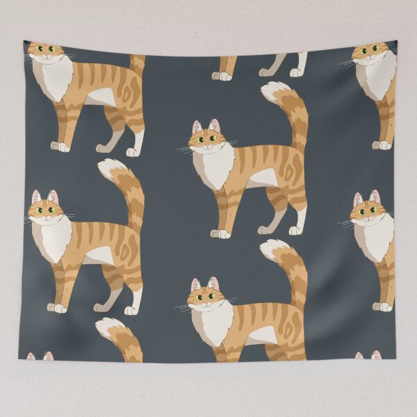 Item preview, Fluffy Orange Tabby Cat designed and sold by CreationsByBear.