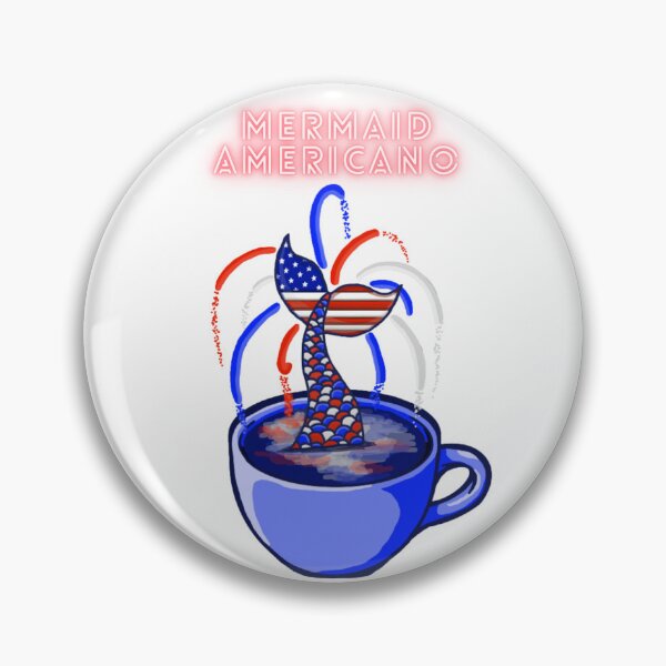 Item preview, Mermaid Americano (White) designed and sold by octopuscafe.
