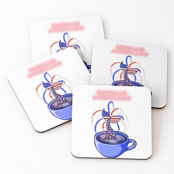 Item preview, Mermaid Americano (White) designed and sold by octopuscafe.