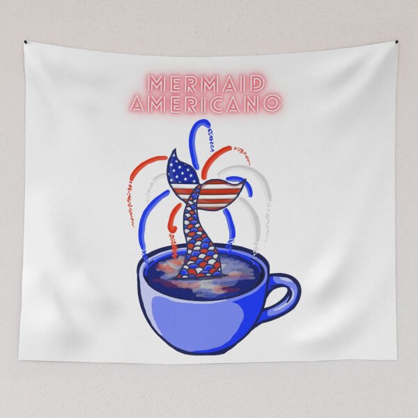 Item preview, Mermaid Americano (White) designed and sold by octopuscafe.