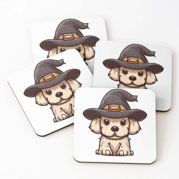 Item preview, puppy with witch hat designed and sold by miguel-ozz.