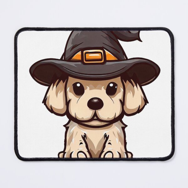 Item preview, puppy with witch hat designed and sold by miguel-ozz.