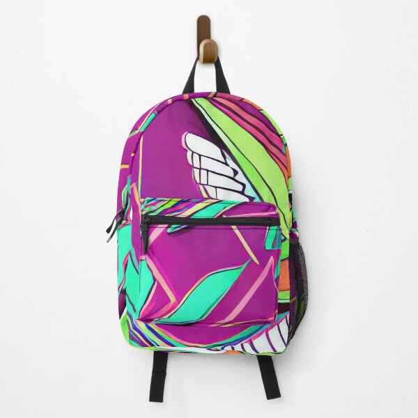 Item preview, Geometric Hummingbird, cosmic neon colorful hummingbird designed and sold by casaai.