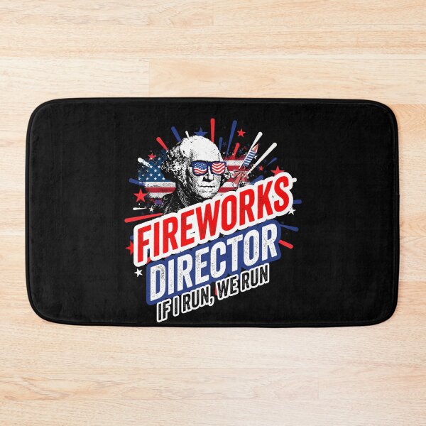 Item preview, Fireworks Director, If I Run, We Run Funny 4th Of July, American Flag designed and sold by tropicprince.