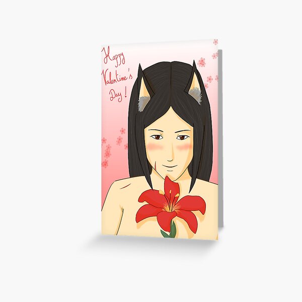 Yuriko Saint Valentin 2018 Carte de vœux
