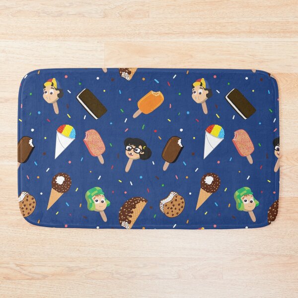 Item preview, Funny Latino Chavo Summer Ice Cream Popsicle Fun Blueberry Background  designed and sold by Francielandia.