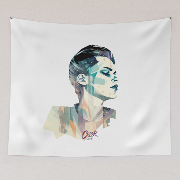 Item preview, Female Retro Vibe Colorful Powerful designed and sold by ColorXpo.