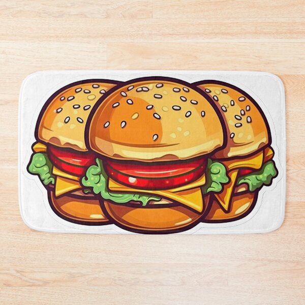 Item preview, Three cheeseburgers with melted cheese designed and sold by abmkf.